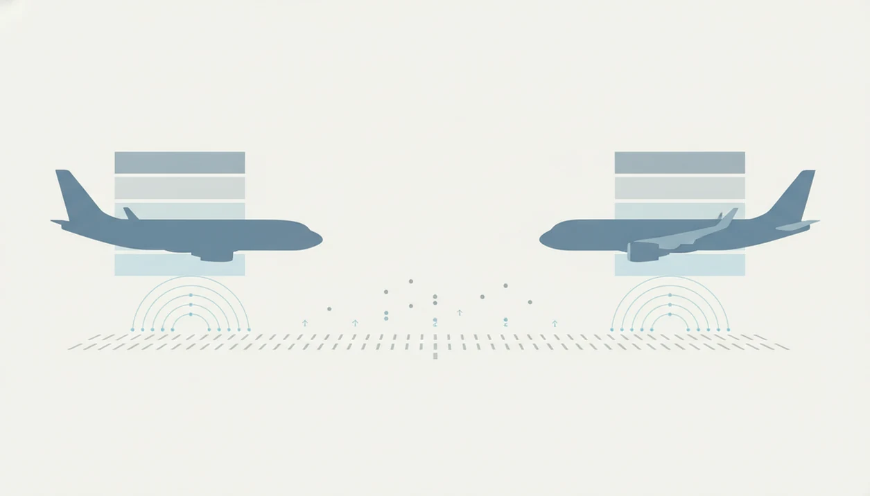A clean diagram shows aircraft silhouettes, flight exposure marks, incident dots, and generation layers.